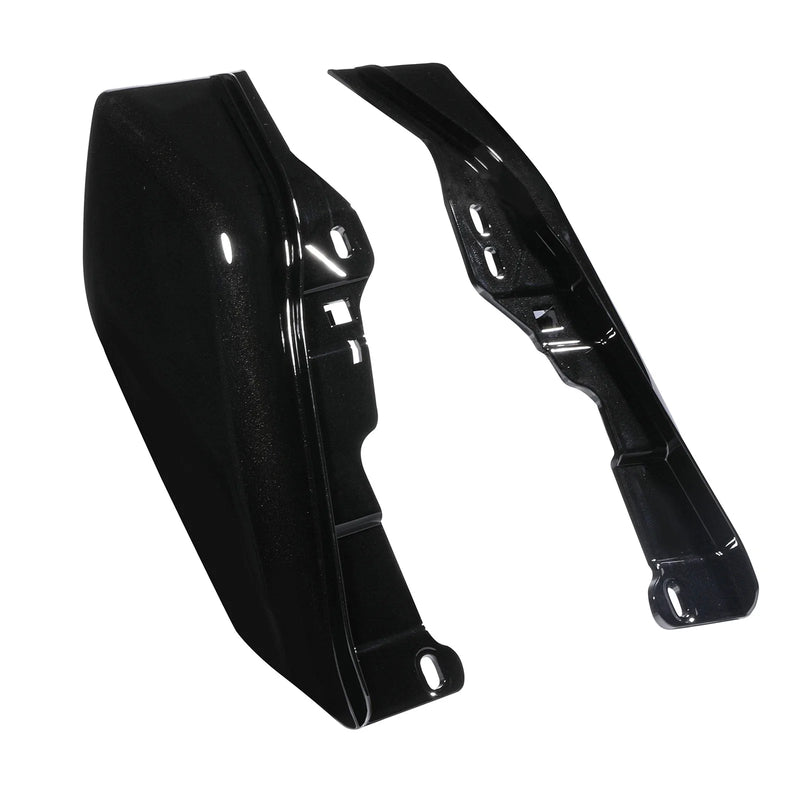 Harley Road Glide (2018) - Black Vivid Black Mid-Frame Air Deflectors