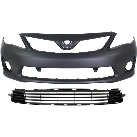Front Bumper Cover Kit For 2011-2013 Toyota Corolla USA