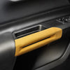 Ford Mustang 2 x Yellow Door Side Handle Armrest Covers (2015-2020)