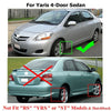 Toyota Yaris Vios Limo Belta Sedan Mud Flaps (2007-2013)