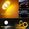 Car with Yellow Angel Eyes 3.5" COB LED Fog Light Projector (2010-2023)
