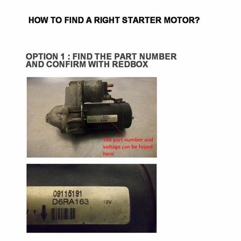 Toyota Hilux 2.4L, 22R, 2.0L, Camry, Land Cruiser, Hiace Starter Motor