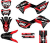 Honda CRF 250 F Full Custom Graphic Decals (2019-2024)