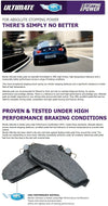 Subaru BRZ ZC6 Rear Disc Brake Pad Set (2012 - 2019)