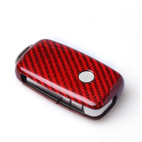 VW Golf GTI R32 Jetta Rabbit Carbon Fiber Key Case Cover (2006-2014)