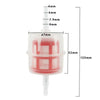 Mini Car-Motorcycle Mini Diesel Fuel Filter Inline 6mm 8mm Pipe Hose 2x