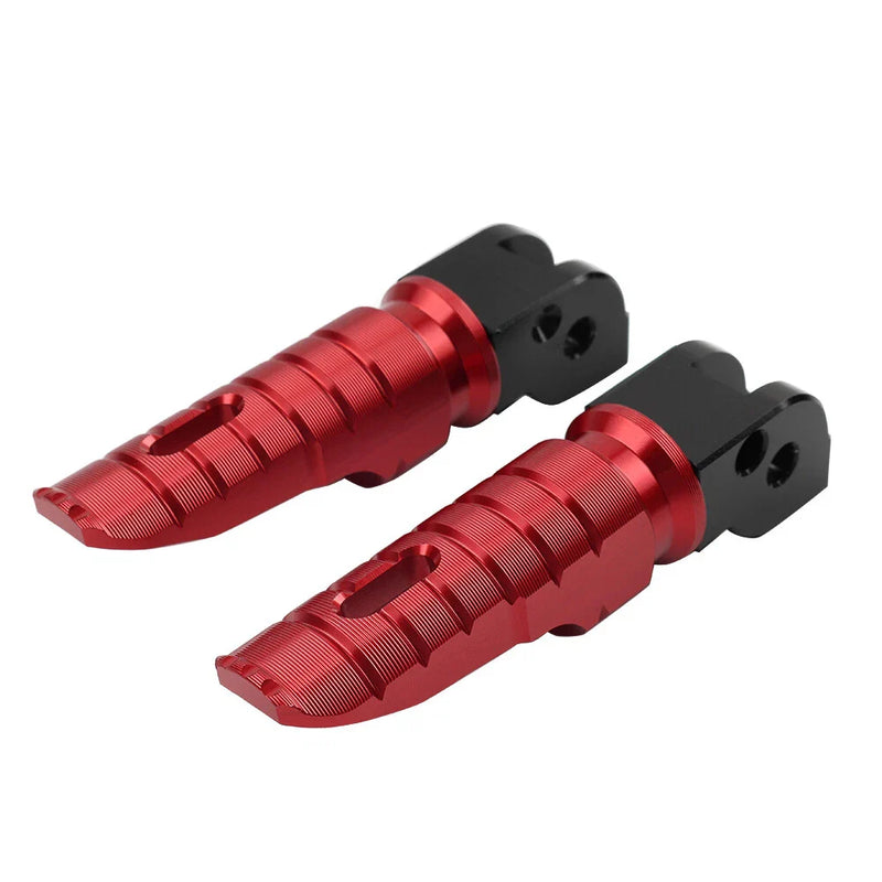 Ducati Monster 696 2008-2014, 796 2011-2014 Red Passenger Rear Footrests Pegs