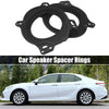Toyota 6.5" Black Plastic Speaker Mounting Adapter Rings