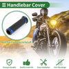 Motorcycle 7/8" 22mm Hand Grips Blue Diamond Pattern