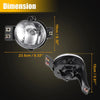 Dodge Ram 1500 2500 3500 Fog Lights with Bulbs