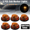 GMC C1500 5pcs Top Cab Marker Lights Yellow Cover (1979-1986)