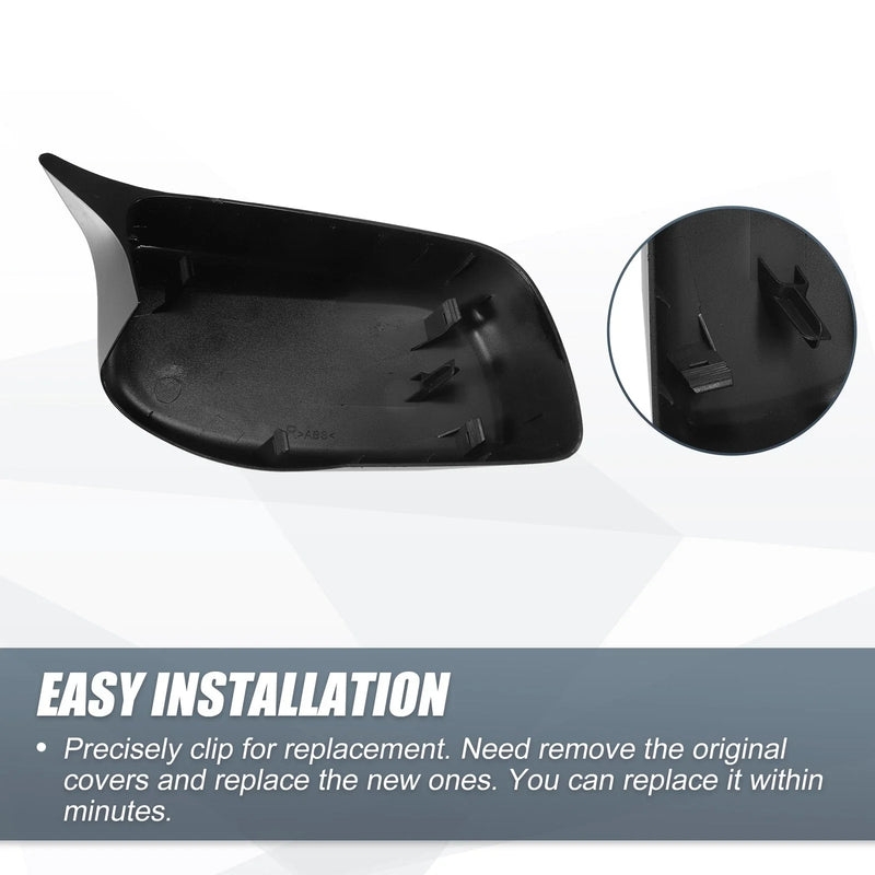 BMW E60 E61 5 Series Rearview Mirror Cover Cap Gloss Black (2005-2010)