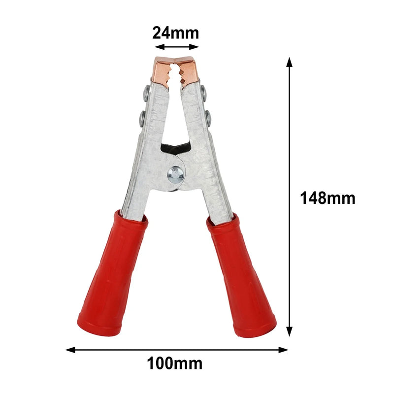Steel Construction Strength and Durability Red Crocodile Clamp Clip