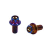 6 x Colorful Titanium Alloy Hexagon Bolts Screws Fastener M6 x 10mm