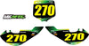Kawasaki KX 65 (2006-2024) Sunrise Style Custom Number Plate Graphics