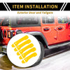 Jeep Wrangler JL JLU (2018-2022) Yellow Door Tailgate Handle Cover