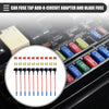 Car Circuit 12V Low Profile Mini Fuse Tap with 10 x 10A/20A APS Fuses