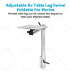 RV Camper - Movable, Rotatable, Height Adjustable Aluminum Alloy Table Leg
