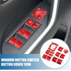 Toyota RAV4 14Pcs Window Switch Button Cover Trim (2019–2022)