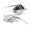 Honda Goldwing GL1800 2 x Chrome Falcon Emblem Fairing Covers (2012-2017)