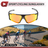 Motorcycle 1 Pc Motorcycle Riding Goggles Red Lens Black Frame Tri-acetel Cellulose