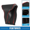 Honda CR-V 2017-2022 Black Faux Leather Red Line Gear Shift Lever Cover
