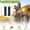 Motorcycle 7/8" 22mm Hand Grips Rubber Black Rhombus