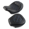 Harley Touring CVO Road Street Glide Blue Driver Passenger Seat (2009-2023)