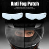 Motorcycle 2pcs 8.86x2.56in Helmet Anti Fog Film Universal Film Lens Sticker