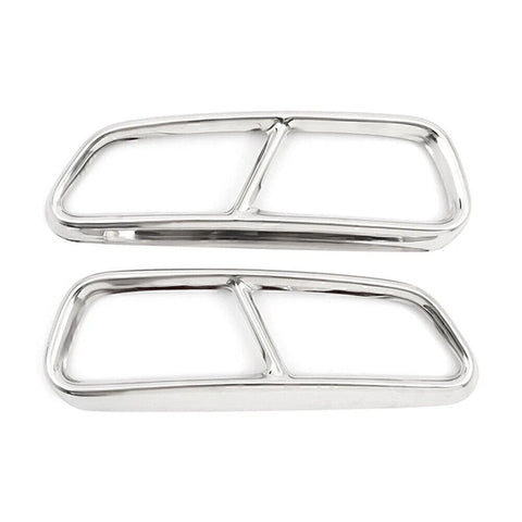 Audi A6 S6 Stainless Steel Exhaust Muffler Tail Pipe Trim Cover (2015-2018)