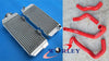 Honda ATC250R Aluminum Radiator + Black Hose (1985-1986)