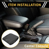 Dodge Ram Microfiber Leather Carbon Fiber Black Armrest Cover