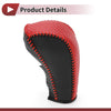 Chevrolet Gear Shift Knob Cover Carbon Fiber Red Black Faux Leather