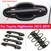 Toyota Highlander Carbon Fiber Exterior Door Handle & Bowl Cover Trim (2015–2019)