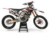 Custom Graphics Kit EURO RED STYLE Honda CRF 50 Decals