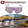 Motorcycle Riding Goggles Purple Lens White Purple Frame PC UV400