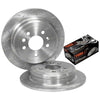 Fairlane NF NL LTD DF DL 2x Rear Slotted Drilled Rotors & Pads (1994-1997)