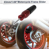 10.5mm Aluminum Alloy Plastic Motorcycle Slider Frame Bolt 1 Set Red
