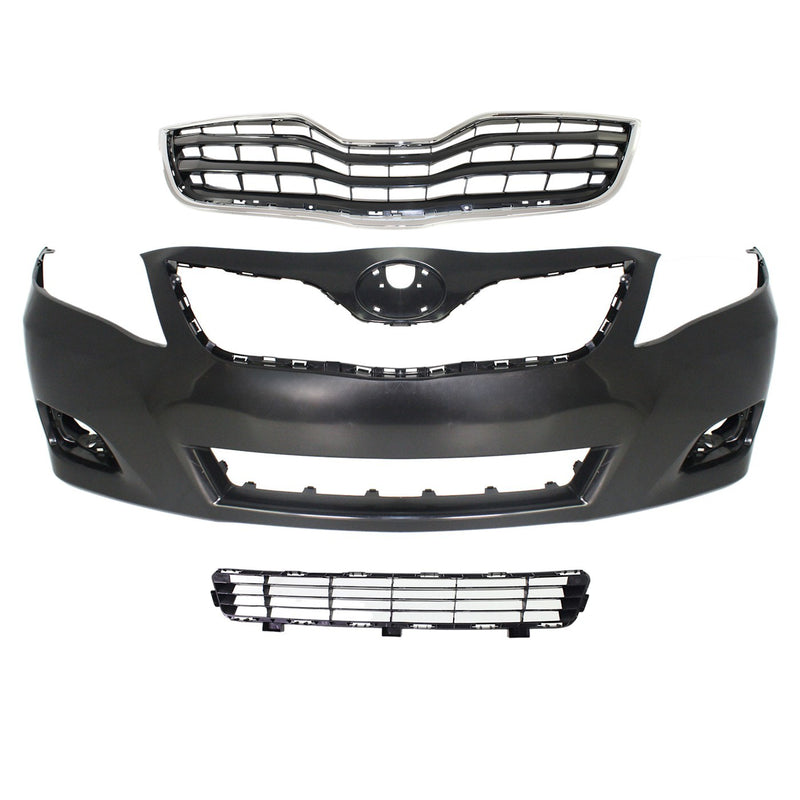 Front Bumper and Grille Kit For 2010-11 Toyota Camry LE