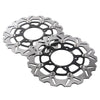 Suzuki GSXR 600 750 1000 (2005-2008) - Black Front Brake Disc Rotors