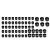 Harley Road King Street Glide (2007-2016) Black 62X Engine Bolt Caps