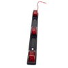 Truck Trailer Bus 17" Red Bright LED ID Bar & 3 LED Marker Lights