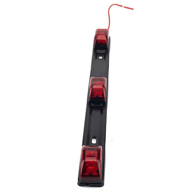Truck Trailer Bus 17" Red Bright LED ID Bar & 3 LED Marker Lights