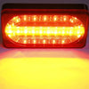 2 x 6" RV Trailer Truck Amber & Red 24 LED Mount Stop Turn Tail Brake Light