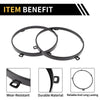 Jeep Wrangler TJ 7 Inch Round Headlight Metal Ring (1997-2007)