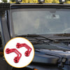 Jeep Gladiator JT (2020-2022) Red 2 x Car Front Light Mounting Holders