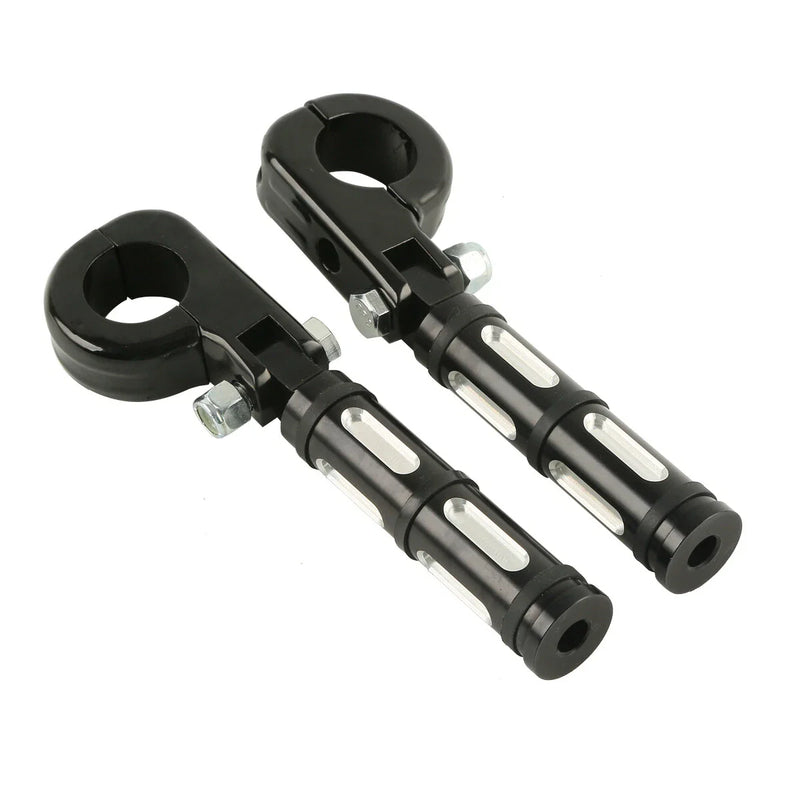 Harley Touring Sportster Softail 1 1/4" Highway Bar Footpeg Pegs Clamps