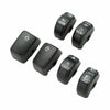 Harley Dyna Softail XL 6 x Black Control Switch Button Cover Caps (2011-2016)