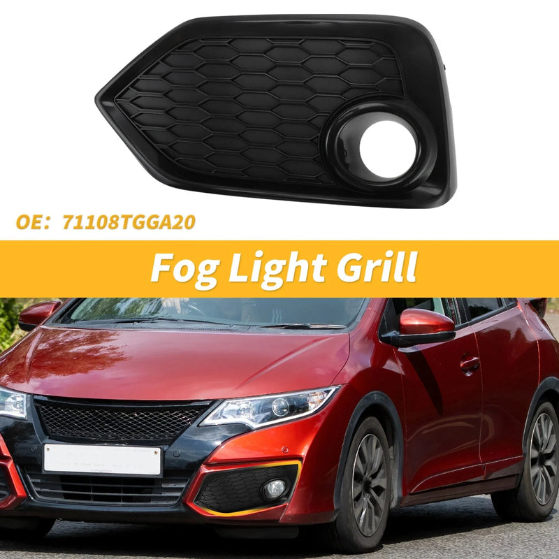 Honda Civic Hatchback Left Side Fog Light Grill (2017-2019)