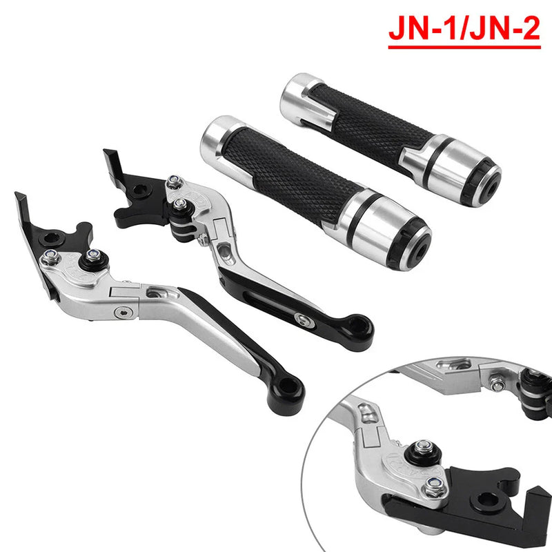 BMW F900R Silver Extendable Brake Clutch Levers & Handlebar Grips (2020-2023)